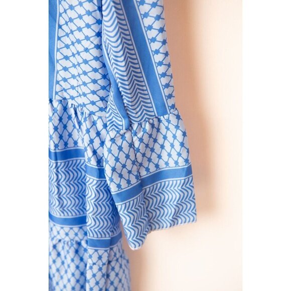 Pink Women's Dress Size M Geometric Pattern Resort Vacation Lightweight - Picture 6 of 6